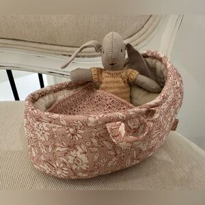 Maileg Bunny in Carry Cot Micro B NWT